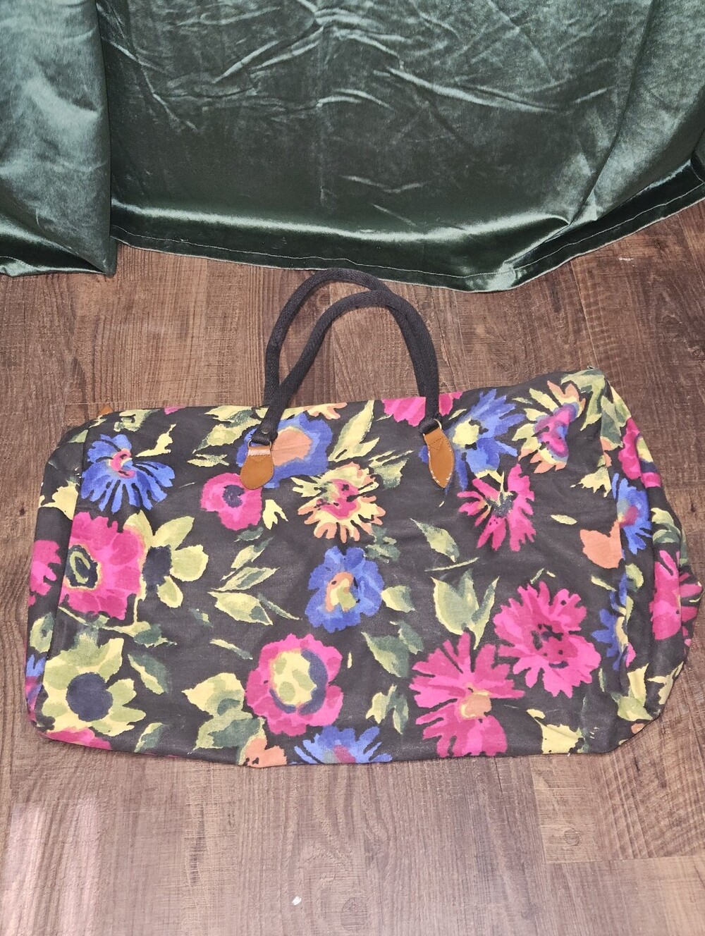 Vintage Gitano Floral Duffel Bag